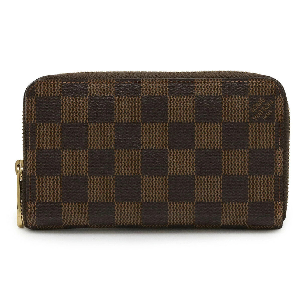 LOUIS VUITTON Damier Zippy Compact Wallet Round Zipper